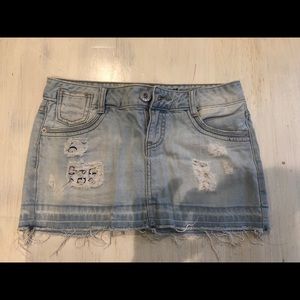 Mini jeans skirt